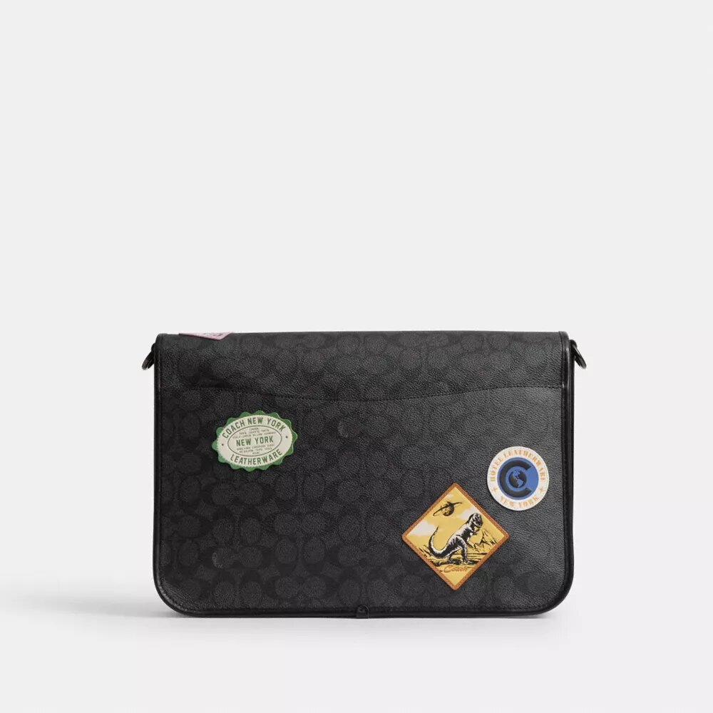 Hitch-messengertas van Signature Canvas met patches
