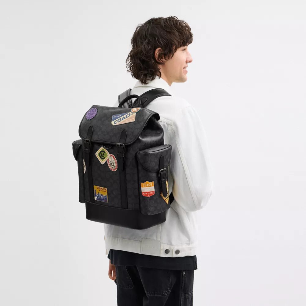 Hitch-rugzak van Signature Canvas met patches