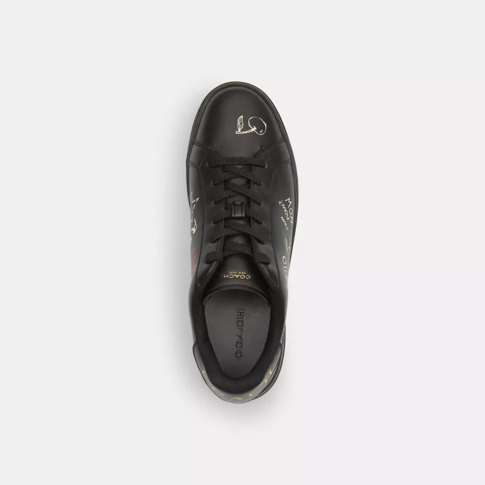 Hoge sneakers met schetsprint