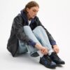 Hoge sneakers van Signature Canvas met camouflageprint