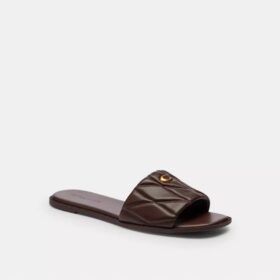 Holly-sandalen met doorgestikt patroon