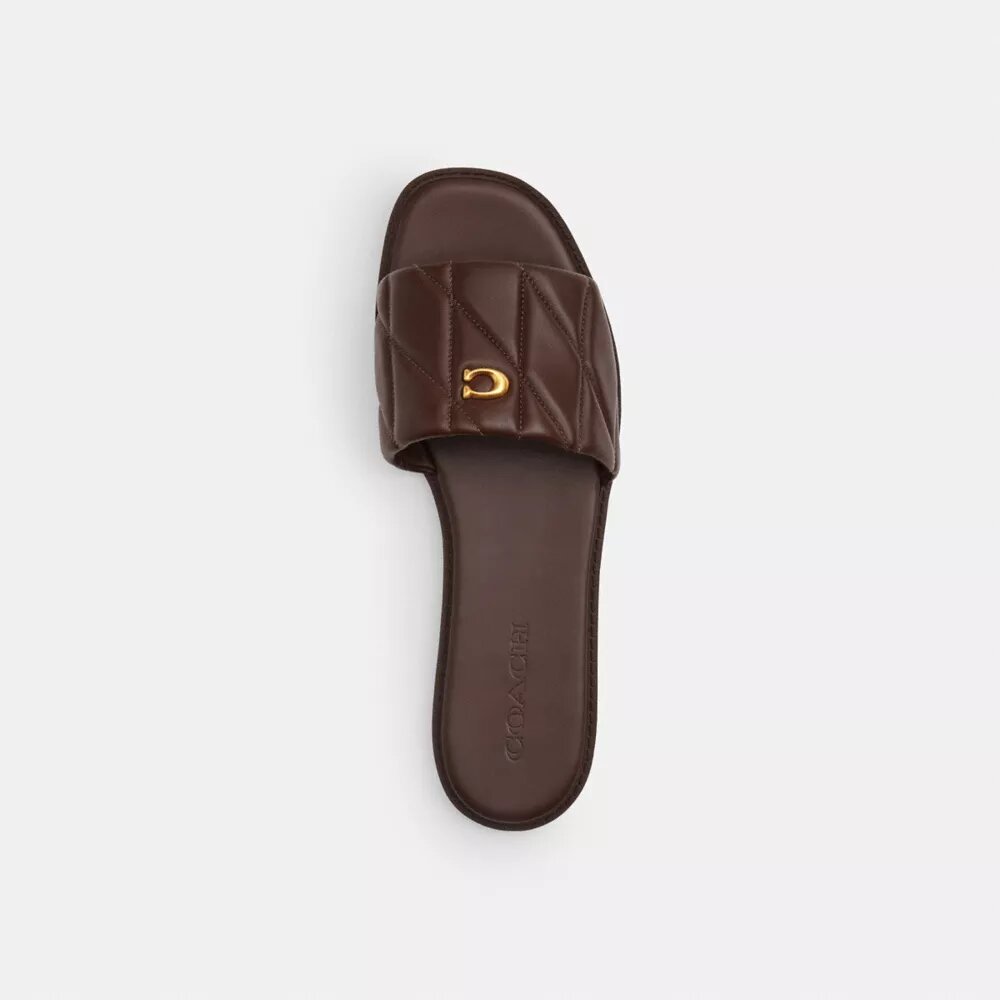 Holly-sandalen met doorgestikt patroon