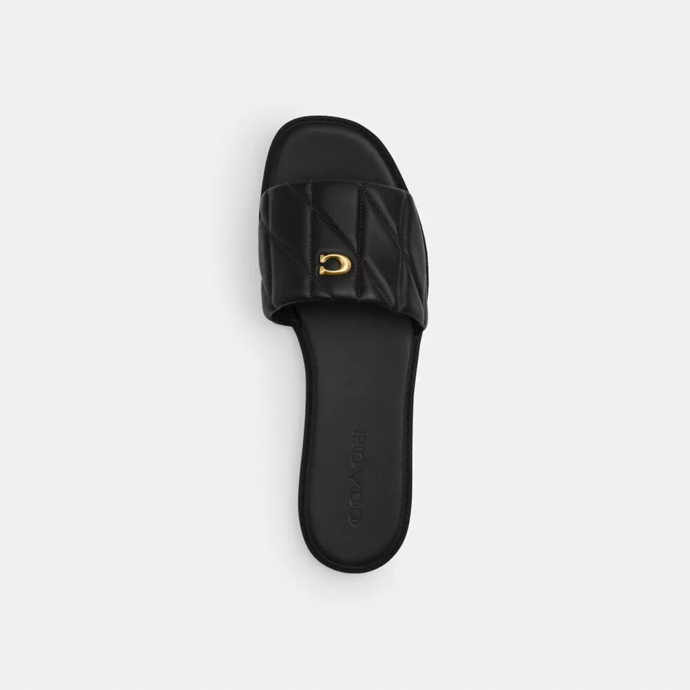 Holly-sandalen met doorgestikt patroon