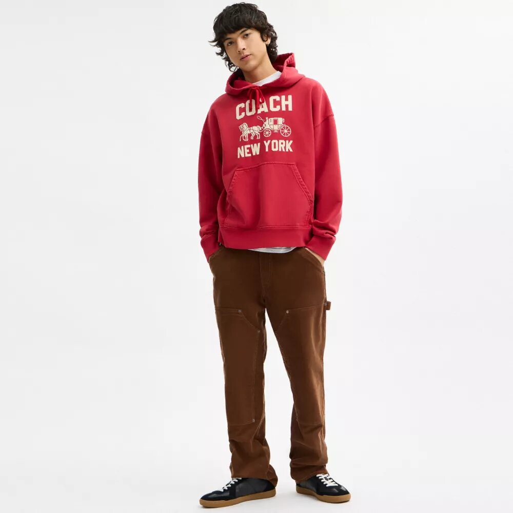 Hoodie met Horse and Carriage
