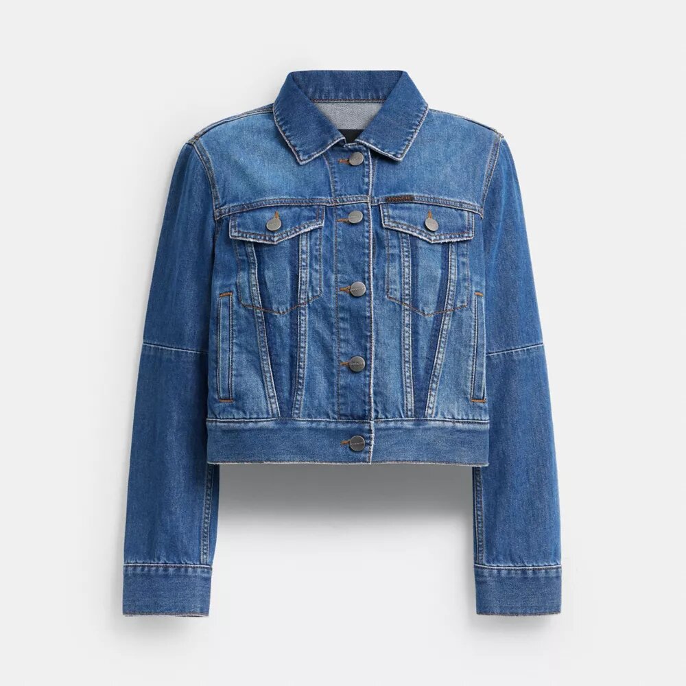 Jassen van gekrompen denim