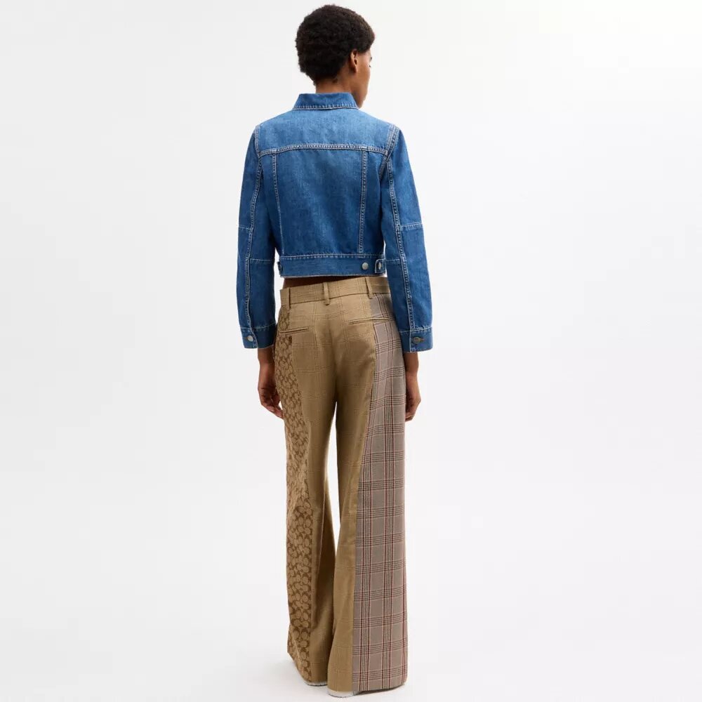 Jassen van gekrompen denim