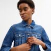 Jassen van gekrompen denim