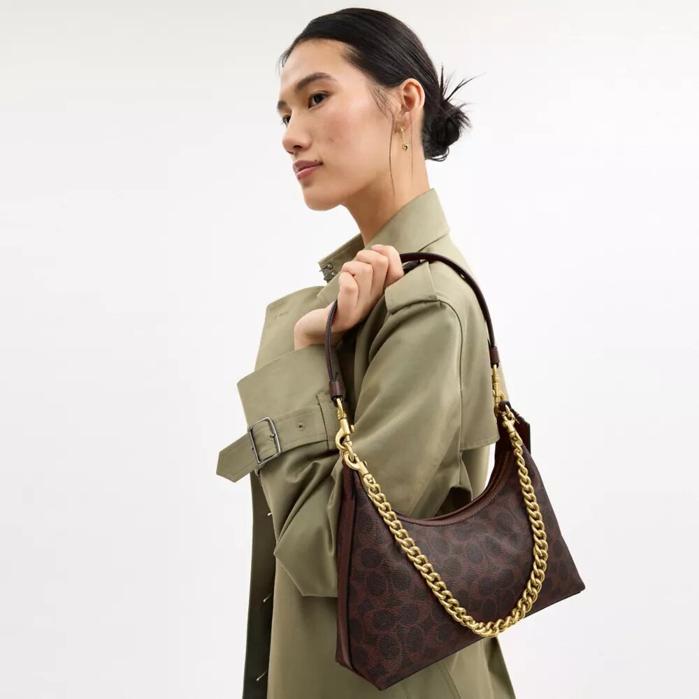 Juliet-schoudertas 25 in Signature Canvas
