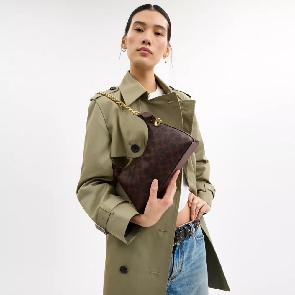 Juliet-schoudertas 25 in Signature Canvas