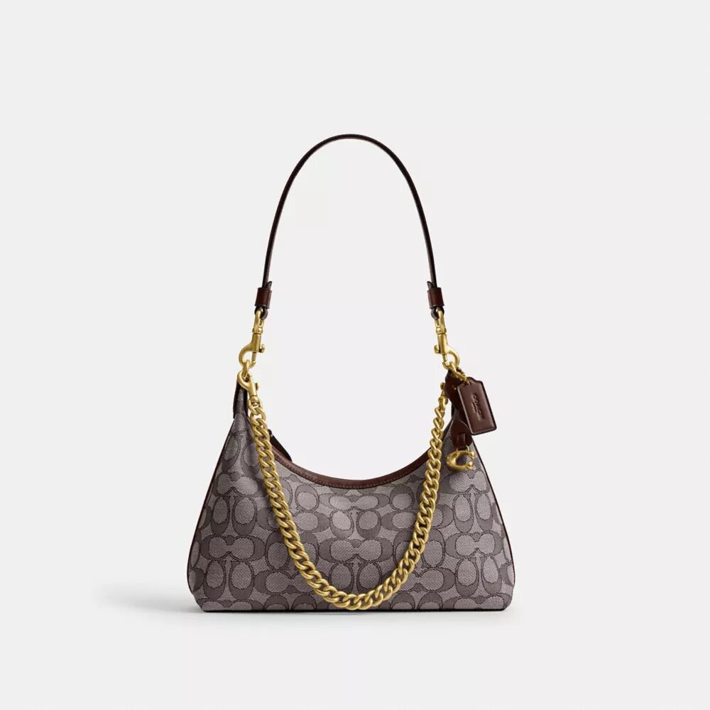 Juliet-schoudertas 25 in Signature Jacquard
