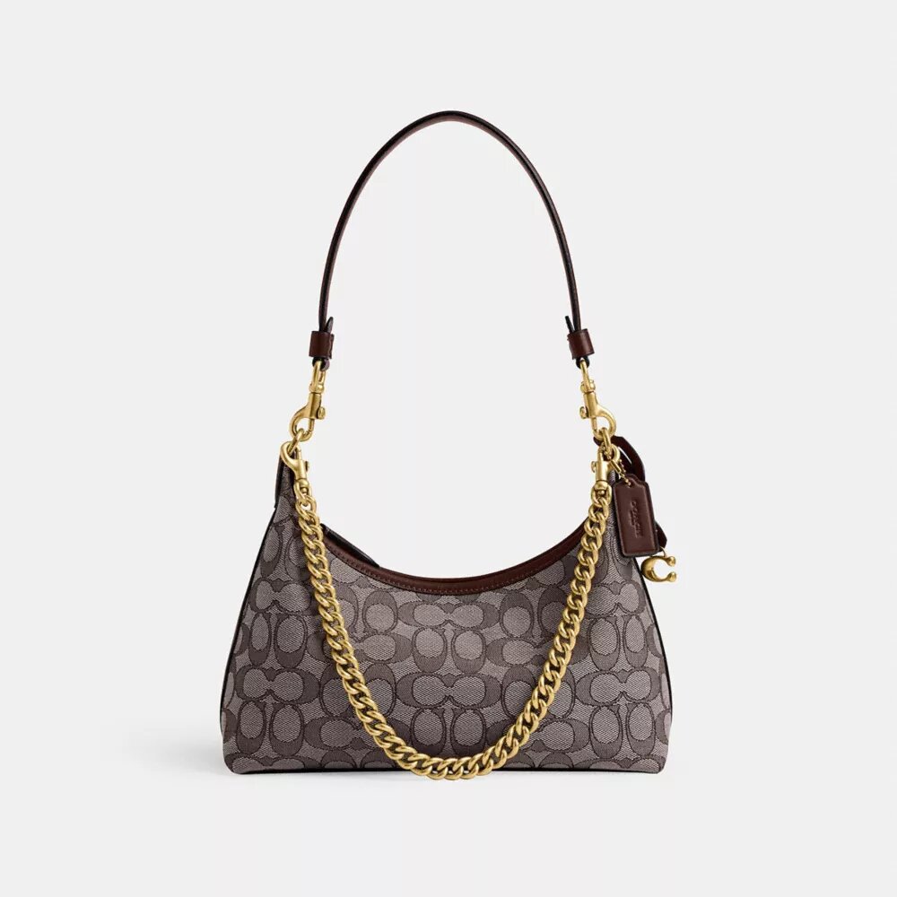 Juliet-schoudertas 25 in Signature Jacquard