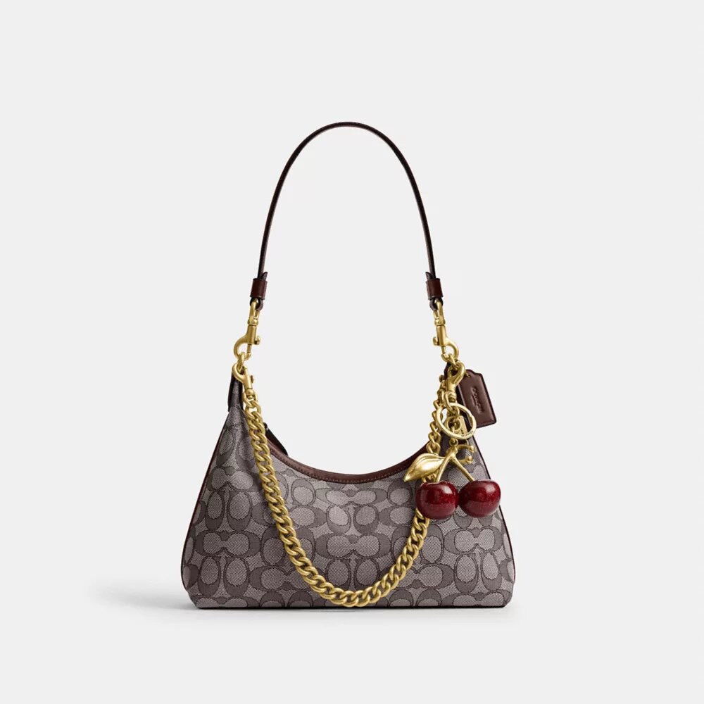 Juliet-schoudertas 25 in Signature Jacquard