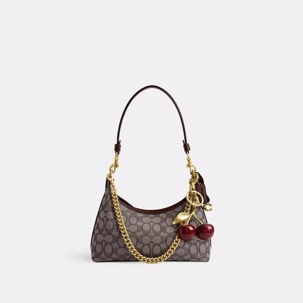 Juliet-schoudertas 25 in Signature Jacquard
