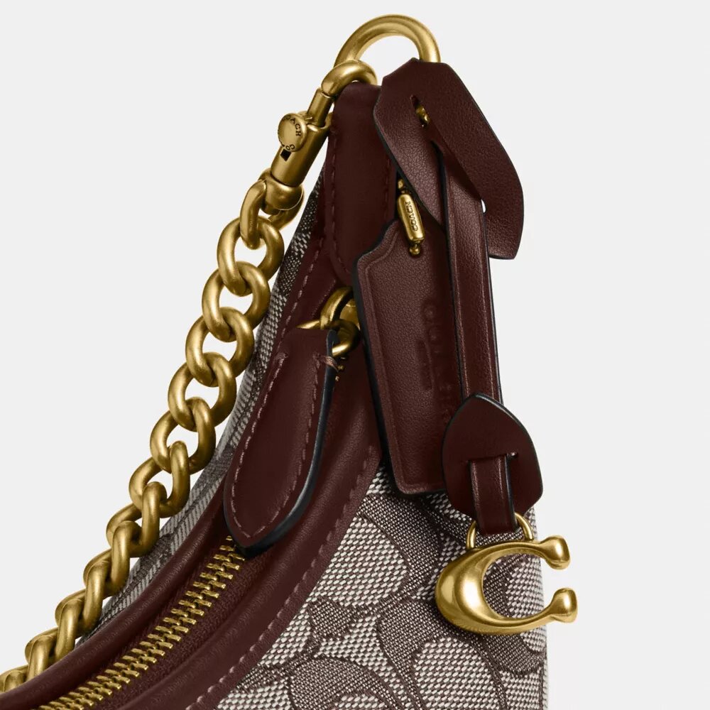 Juliet-schoudertas 25 in Signature Jacquard