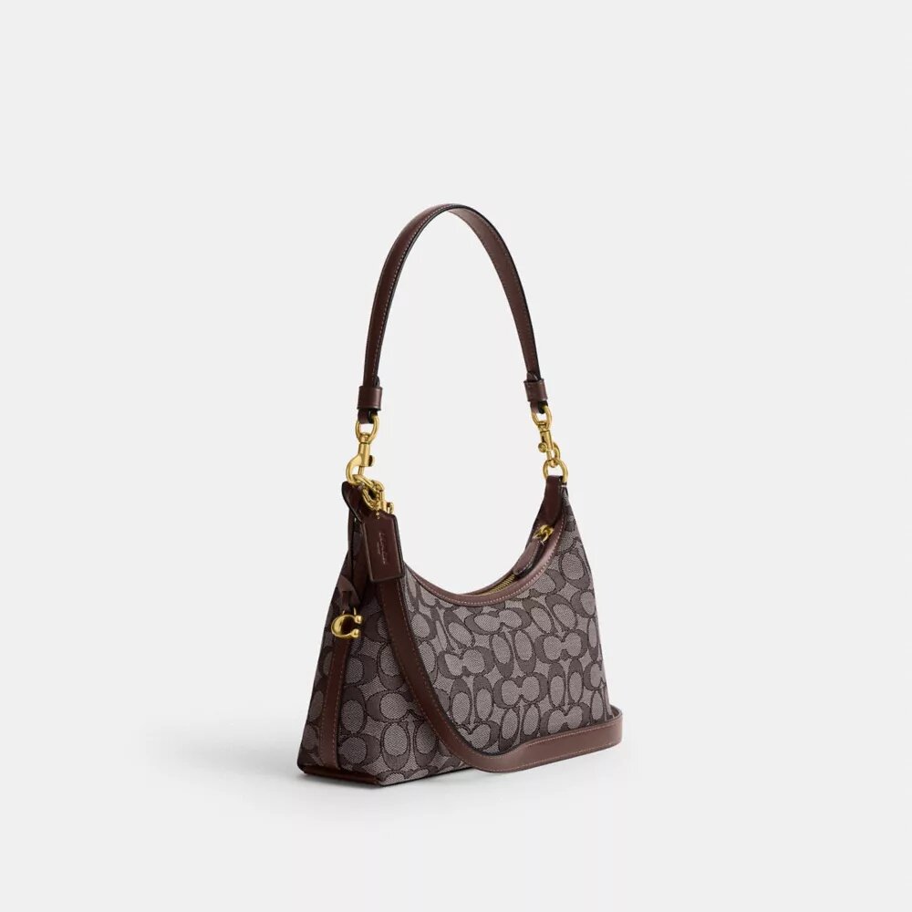 Juliet-schoudertas 25 in Signature Jacquard