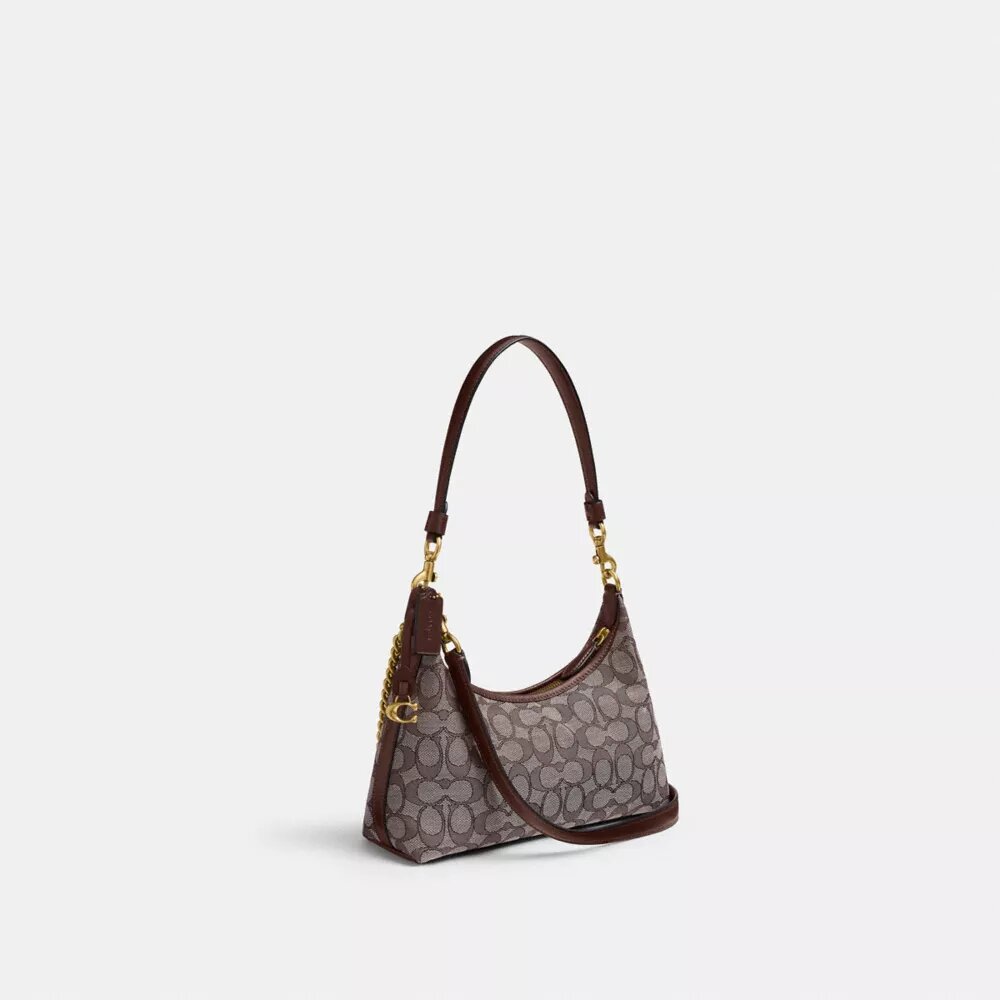 Juliet-schoudertas 25 in Signature Jacquard