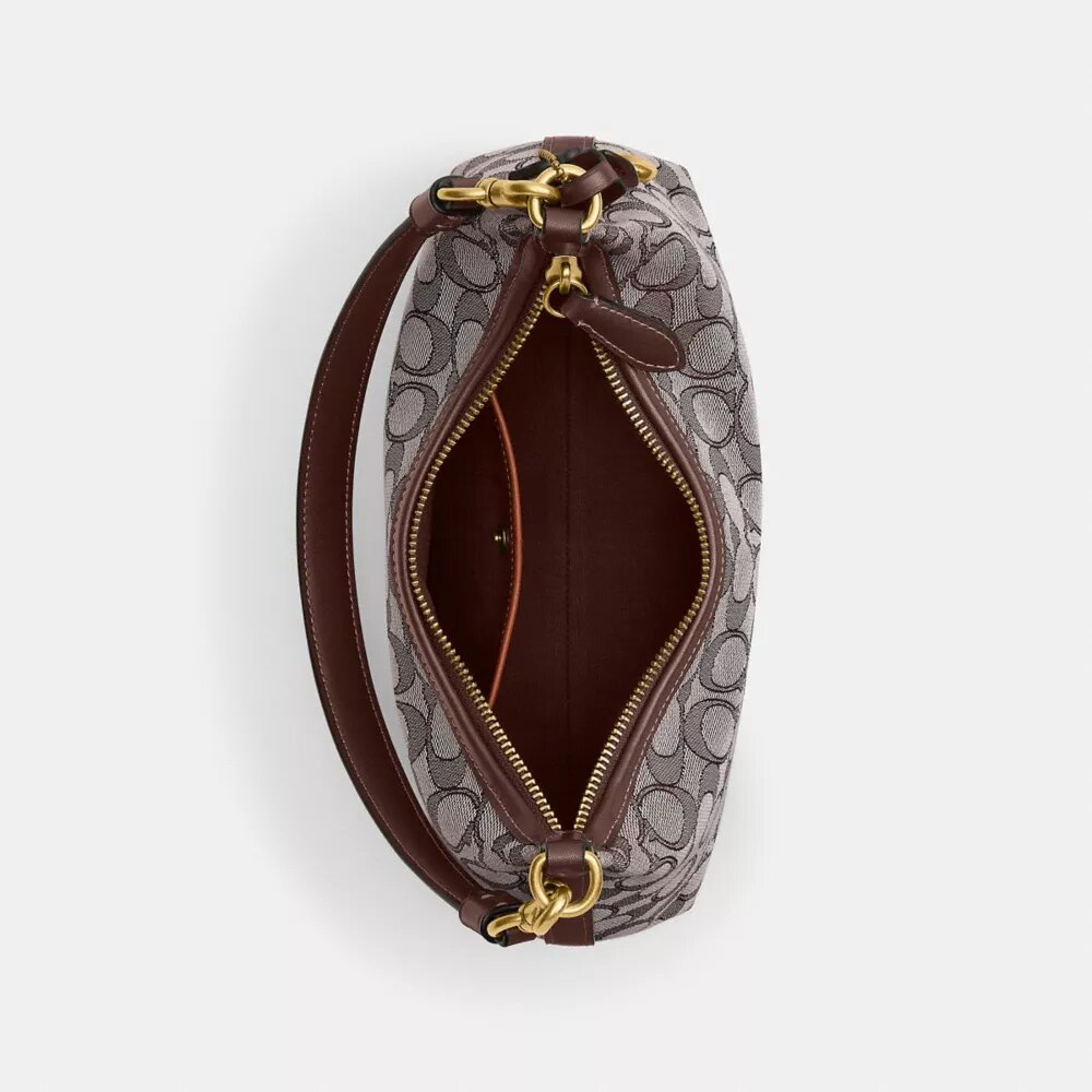 Juliet-schoudertas 25 in Signature Jacquard