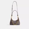 Juliet-schoudertas 25 in Signature Jacquard