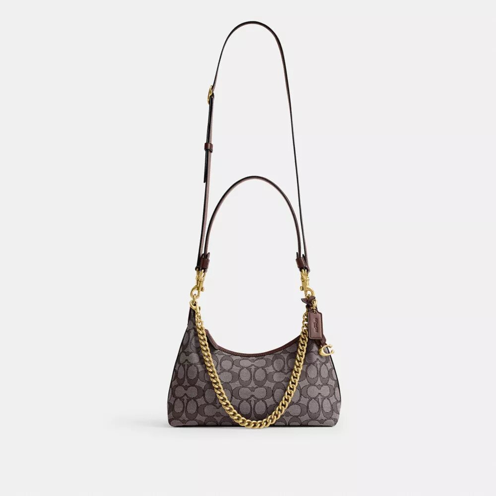 Juliet-schoudertas 25 in Signature Jacquard