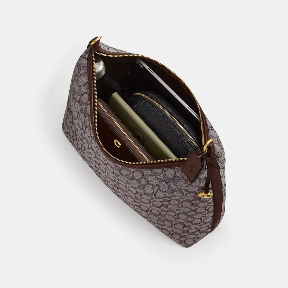 Juliet-schoudertas 38 in kenmerkend jacquard
