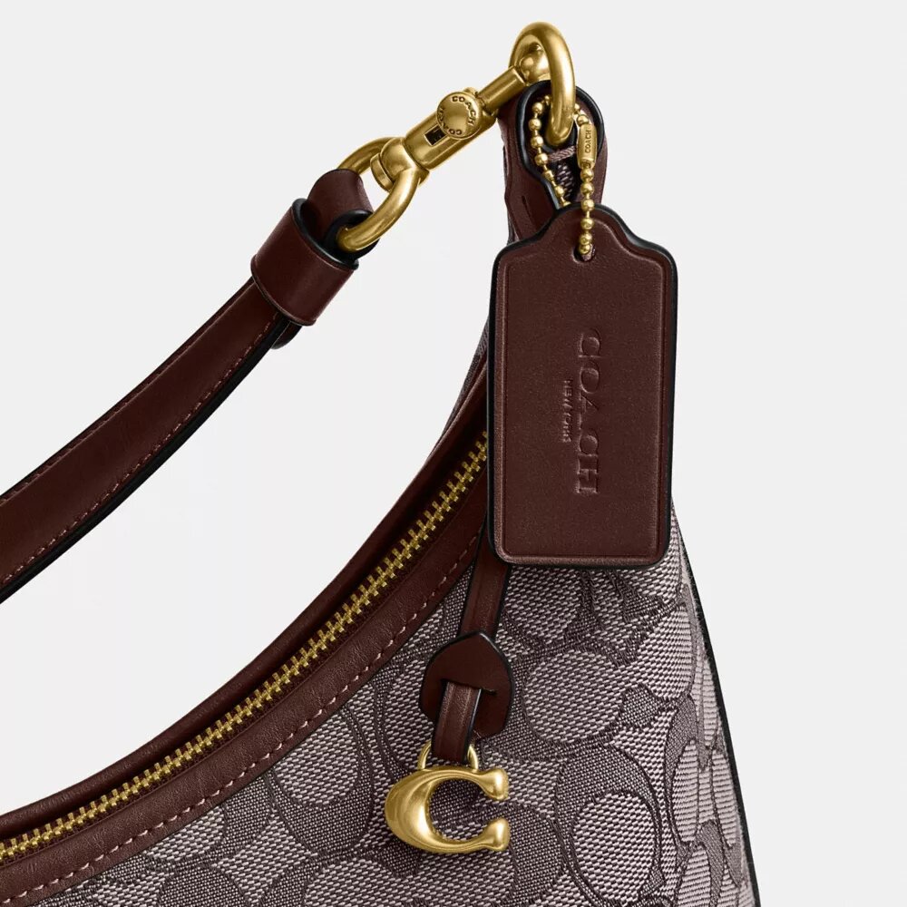 Juliet-schoudertas 38 in kenmerkend jacquard