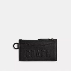 Kaartenetui met rits en Coach-afbeelding