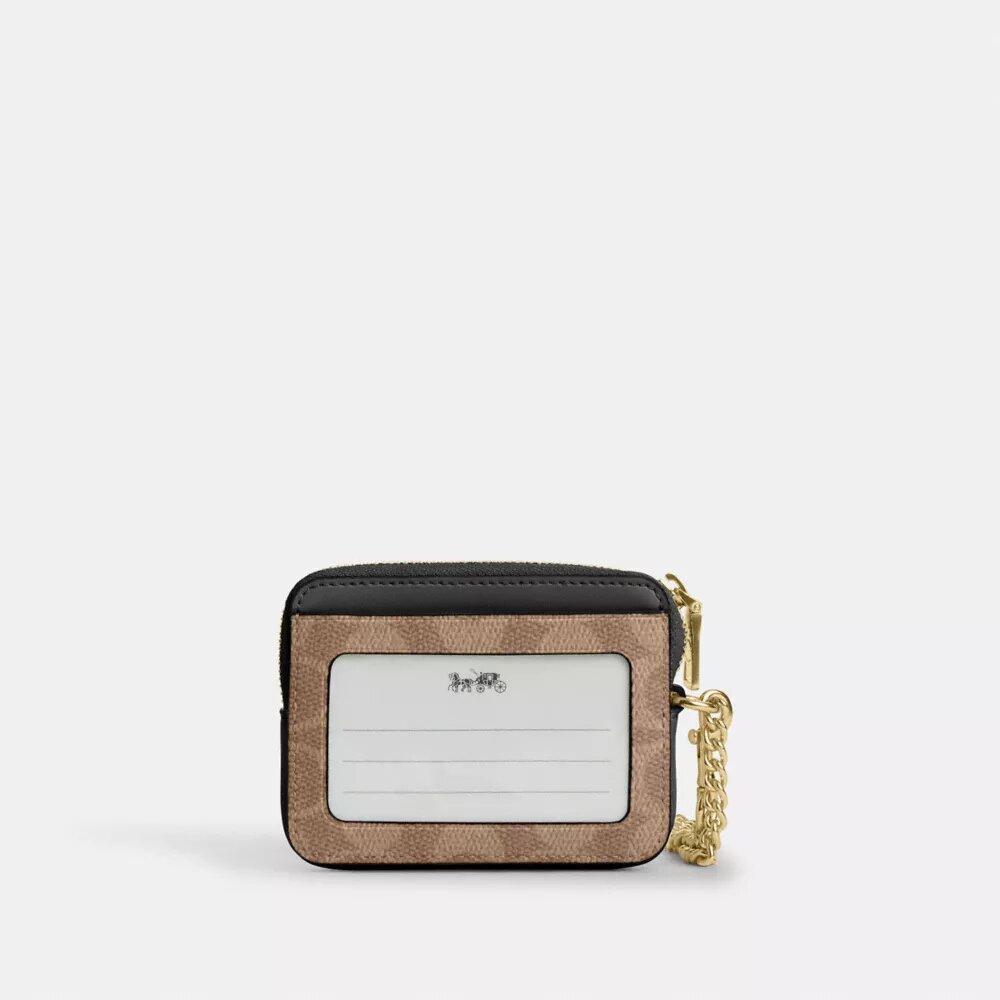 Kaartenetui met ritssluiting van Signature Canvas