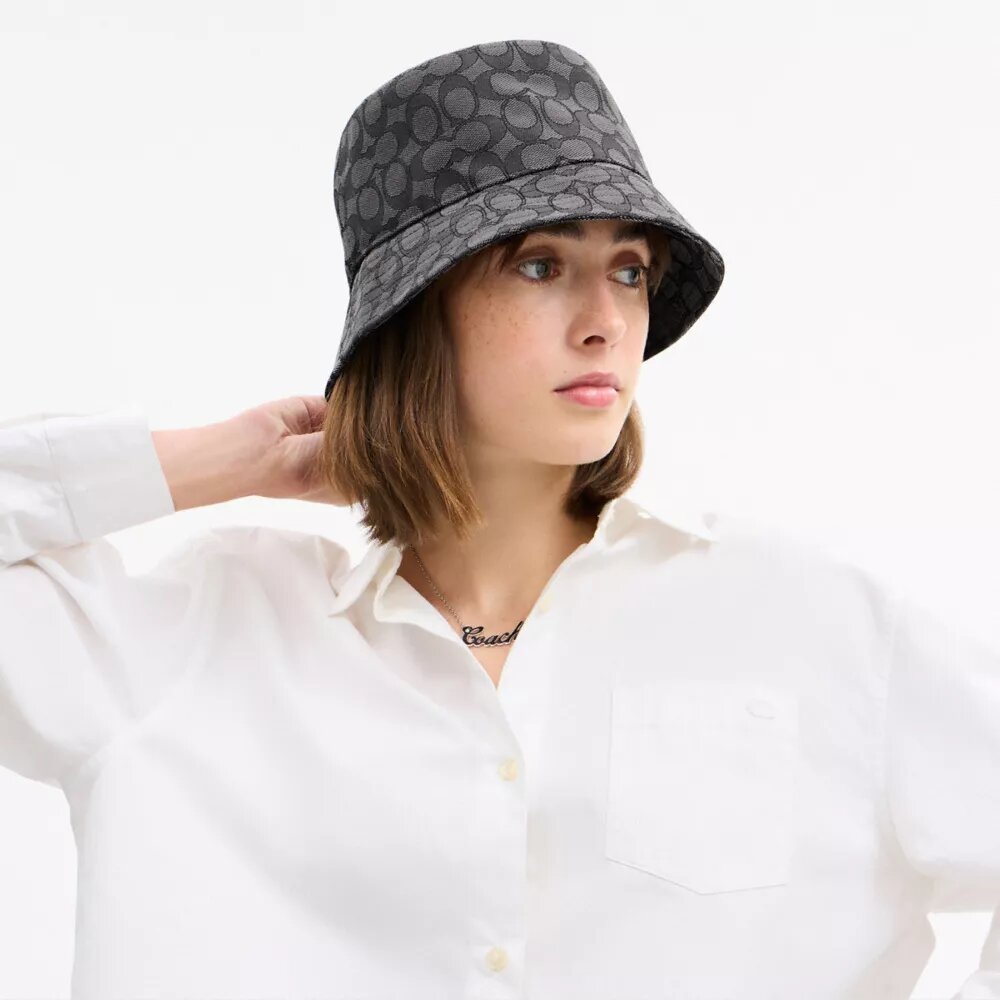 Kenmerkende jacquard-buckethoed