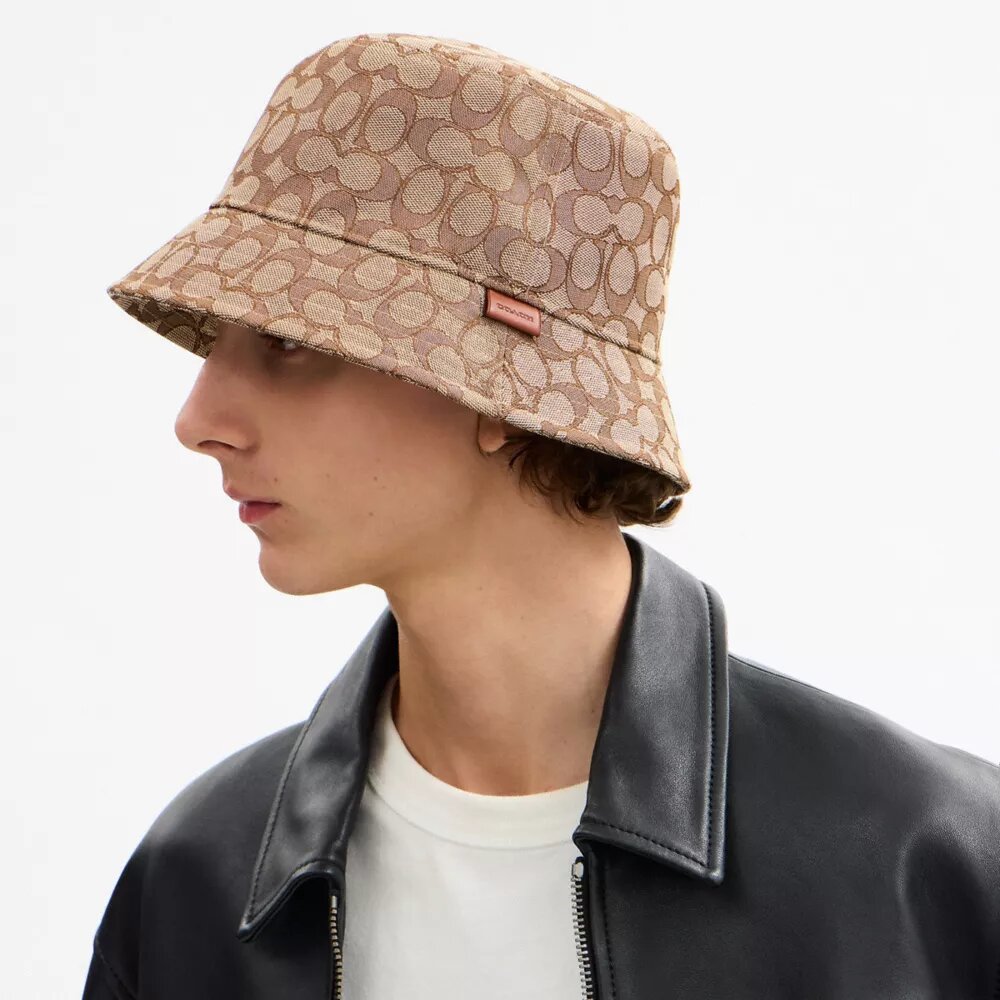 Kenmerkende jacquard-buckethoed