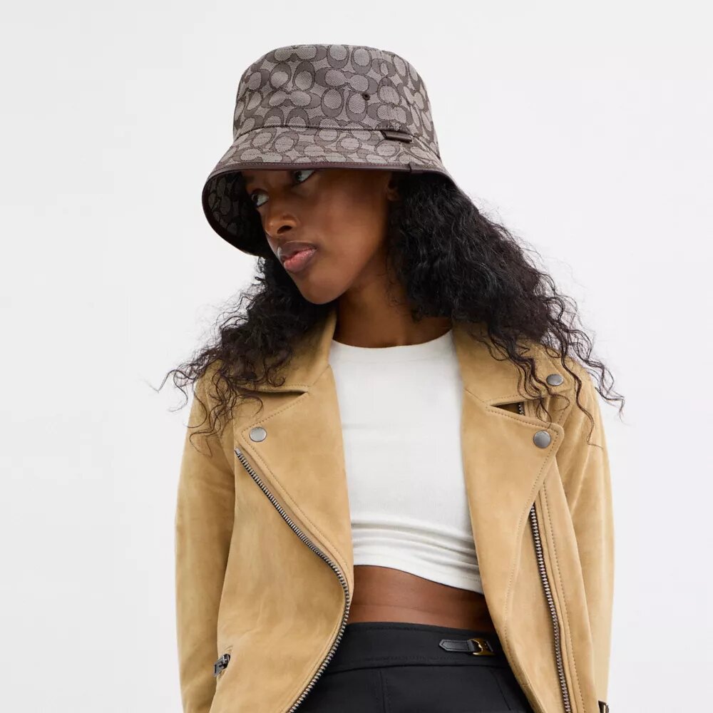 Kenmerkende jacquard-buckethoed