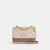 Klare crossbodytas van blokpatroon Signature Canvas