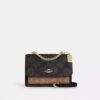 Klare crossbodytas van blokpatroon Signature Canvas