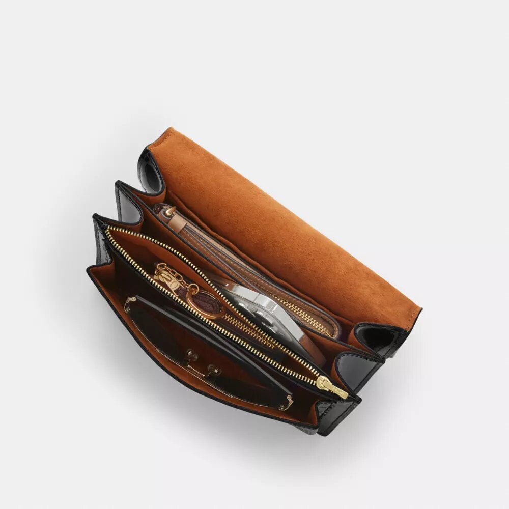 Klare crossbodytas van kenmerkend leer