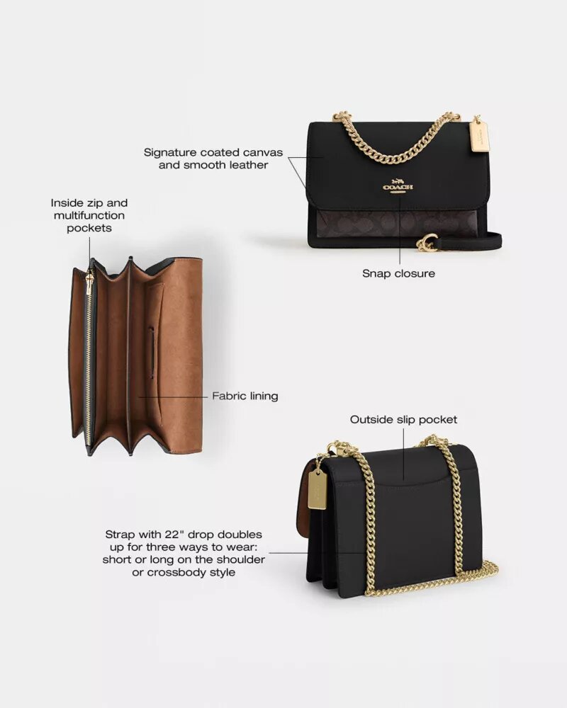 Klare-crossbodytas van Signature Canvas