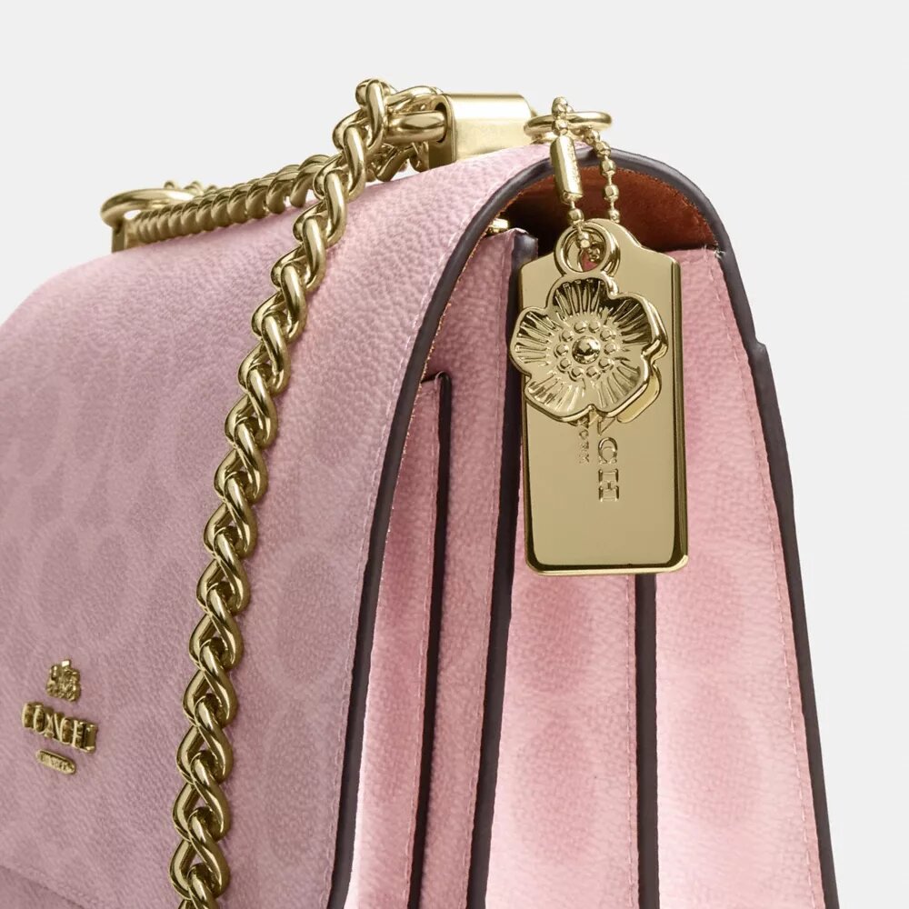 Klare crossbodytas van Signature Canvas met Bedels