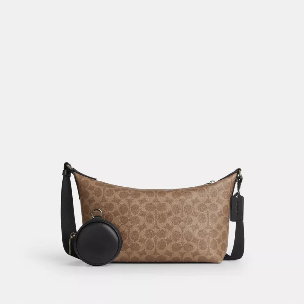 Kleine Finn-crossbodytas met etui van Signature Canvas