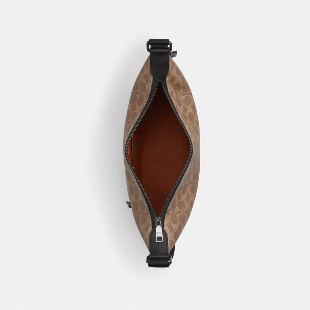 Kleine Finn-crossbodytas met etui van Signature Canvas