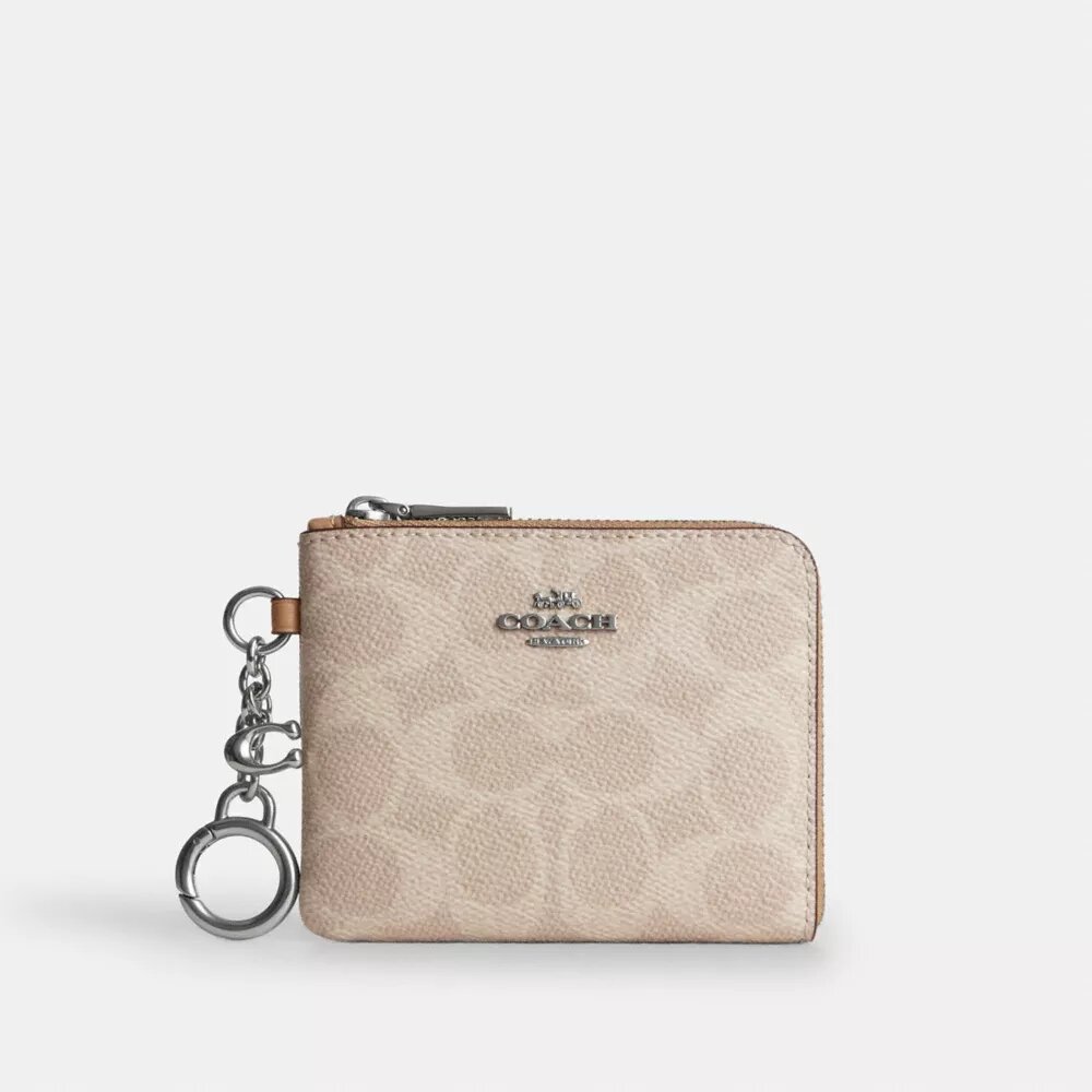 Kleine hoekportemonnee met ritssluiting van Signature Canvas
