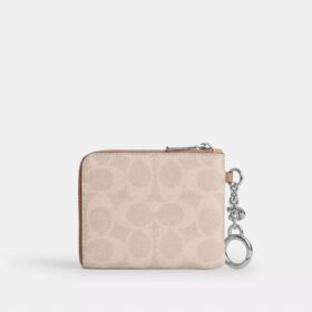 Kleine hoekportemonnee met ritssluiting van Signature Canvas