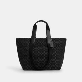 Kleine Tote bag in kenmerkende denim