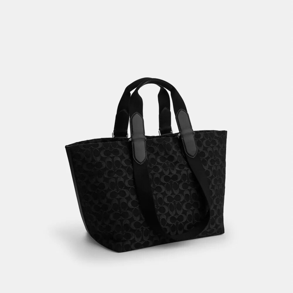 Kleine Tote bag in kenmerkende denim