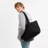 Kleine Tote bag in kenmerkende denim