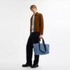 Kleine Tote bag in kenmerkende denim