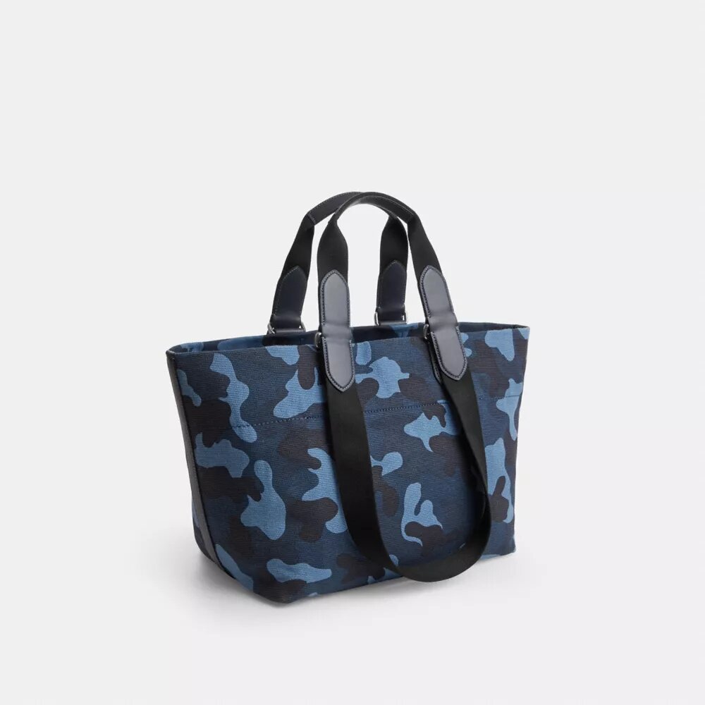 Kleine Tote bag met camouflageprint
