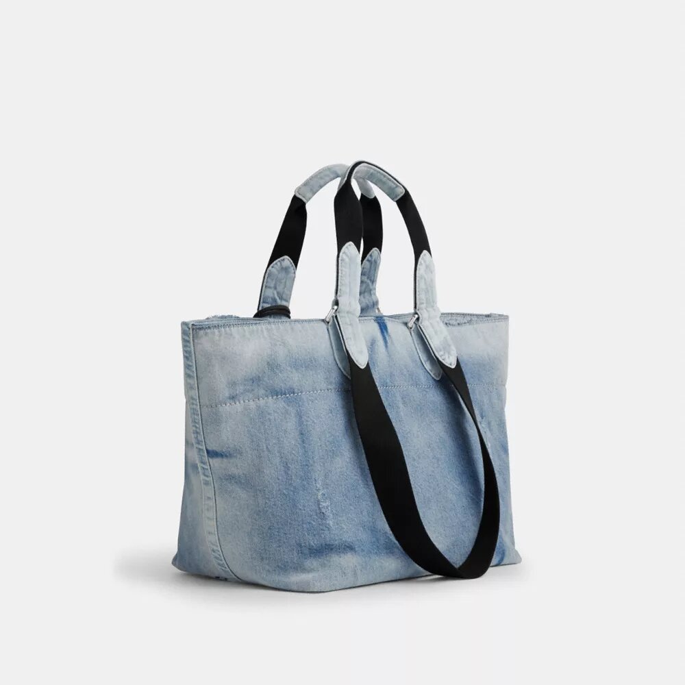 Kleine 'Tour'-Tote bag van 'Loved Denim' met bedels
