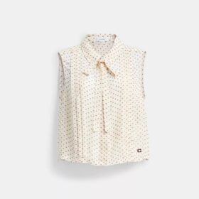 Korte mouwloze blouse