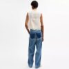 Korte mouwloze blouse
