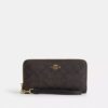 Lange portemonnee met rits rondom van Signature Canvas