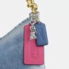 Laurel-schoudertas in Loved Denim met bedels