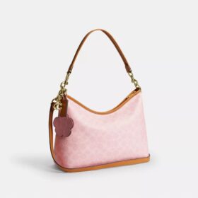 Laurel-schoudertas van Signature Canvas met bedels